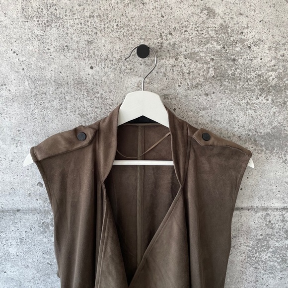 Rudsak  Long Cardigan vest Belt Sleeveless Sz Small❤️ - Picture 5 of 6